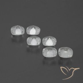 Topaz Gemstones in 4.6 x 4.5 mm Size for Sale, Topaz Stones in Clear White Color