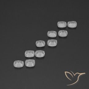 Topaz Gemstones in 4.6 x 4.6 mm Size for Sale, Topaz Stones in Clear White Color