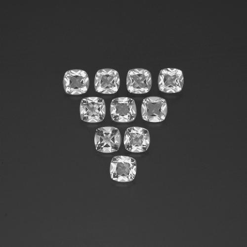 Clear White Topaz Gem - 0.5ct Cushion-Cut (ID: 387754)
