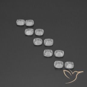 Topaz Gemstones in 4.6 x 4.6 mm Size for Sale, Topaz Stones in Clear White Color