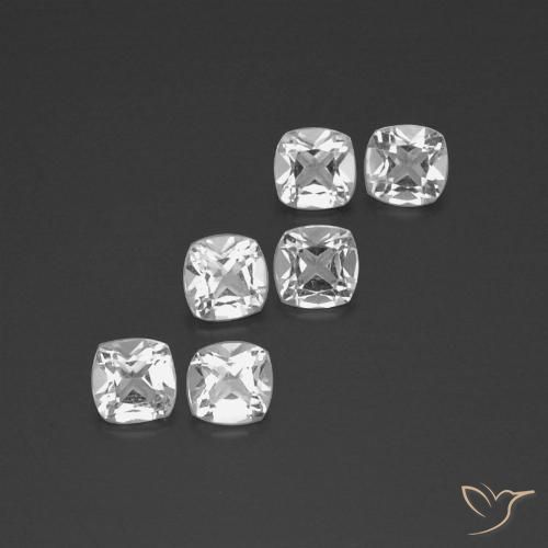 2.78ctw Natural Clear White Topaz, Cushion, VVS-VS