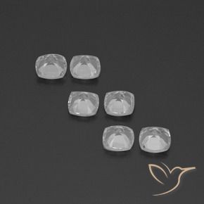 Topaz Gemstones in 4.6 x 4.6 mm Size for Sale, Topaz Stones in Clear White Color