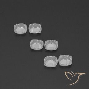 Topaz Gemstones in 4.6 x 4.5 mm Size for Sale, Topaz Stones in Clear White Color