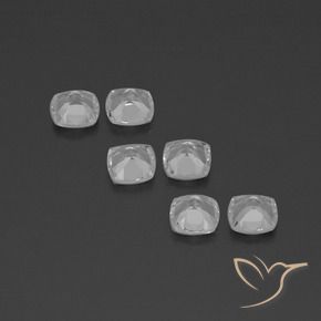 Topaz Gemstones in 4.6 x 4.5 mm Size for Sale, Topaz Stones in Clear White Color