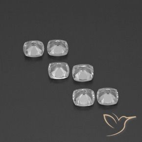 Topaz Gemstones in 4.6 x 4.5 mm Size for Sale, Topaz Stones in Clear White Color