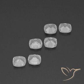 Topaz Gemstones in 4.6 x 4.6 mm Size for Sale, Topaz Stones in Clear White Color