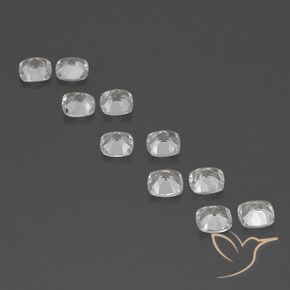 Topaz Gemstones in 4.5 x 4.5 mm Size for Sale, Topaz Stones in Clear White Color