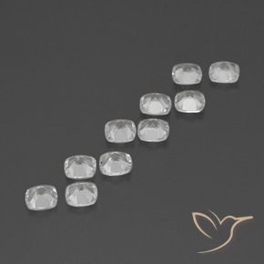 Topaz Gemstones in 4.6 x 4.6 mm Size for Sale, Topaz Stones in Clear White Color