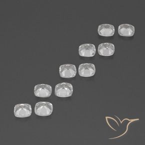 Topaz Gemstones in 4.6 x 4.5 mm Size for Sale, Topaz Stones in White Color