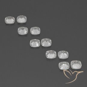 Topaz Gemstones in 4.6 x 4.6 mm Size for Sale, Topaz Stones in Clear White Color