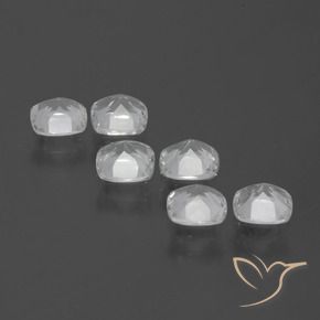 Topaz Gemstones in 4.6 x 4.5 mm Size for Sale, Topaz Stones in Clear White Color