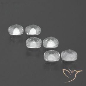 Topaz Gemstones in 4.6 x 4.6 mm Size for Sale, Topaz Stones in Clear White Color