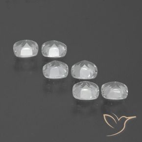 Topaz Gemstones in 4.6 x 4.5 mm Size for Sale, Topaz Stones in Clear White Color