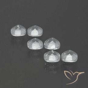 Topaz Gemstones in 4.6 x 4.6 mm Size for Sale, Topaz Stones in White Color