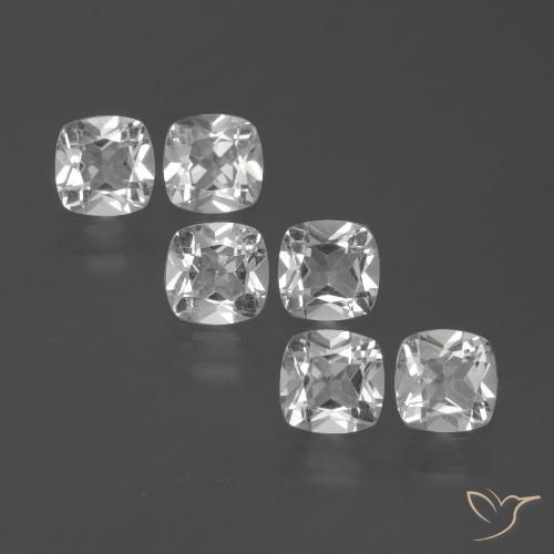 2.78ctw Natural White Topaz, Cushion, VVS-VS