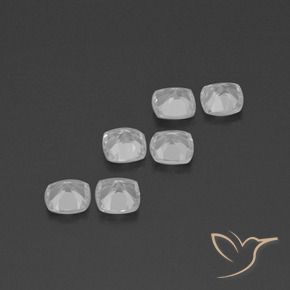 Topaz Gemstones in 4.6 x 4.6 mm Size for Sale, Topaz Stones in Clear White Color