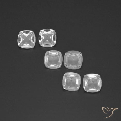2.26ctw Natural Clear White Topaz, Cushion, VVS-VS