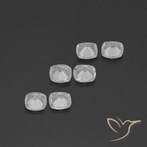 Topaz Gemstones in 4.6 x 4.6 mm Size for Sale, Topaz Stones in Clear White Color