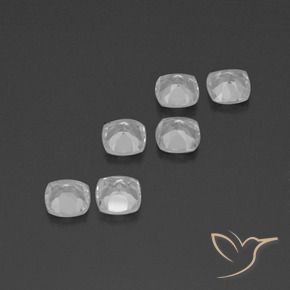 Topaz Gemstones in 4.6 x 4.6 mm Size for Sale, Topaz Stones in White Color