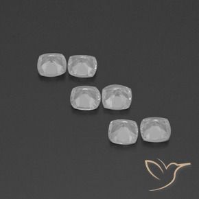 Topaz Gemstones in 4.6 x 4.6 mm Size for Sale, Topaz Stones in Clear White Color