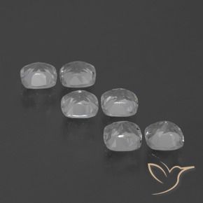 Topaz Gemstones in 4.6 x 4.5 mm Size for Sale, Topaz Stones in Clear White Color
