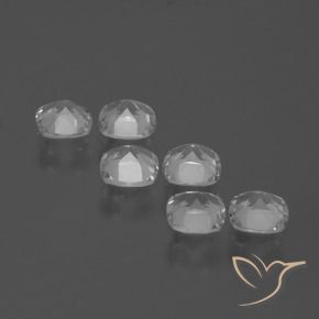Topaz Gemstones in 4.6 x 4.6 mm Size for Sale, Topaz Stones in Clear White Color