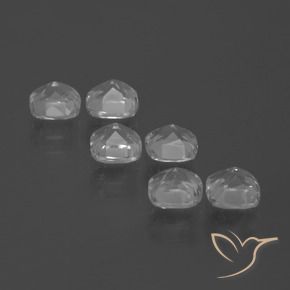 Topaz Gemstones in 4.6 x 4.6 mm Size for Sale, Topaz Stones in Clear White Color