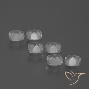 Topaz Gemstones in 4.6 x 4.6 mm Size for Sale, Topaz Stones in Clear White Color
