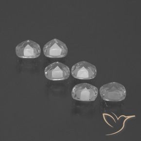Topaz Gemstones in 4.6 x 4.5 mm Size for Sale, Topaz Stones in Clear White Color
