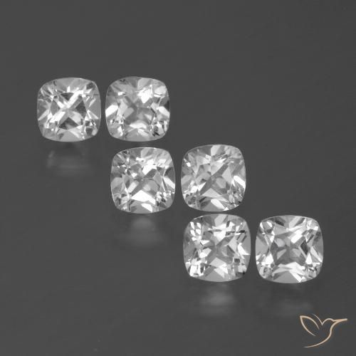 3.16ctw Natural Clear White Topaz, Cushion, VVS-VS, Photo A