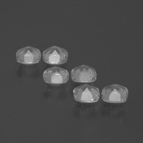Topaz Gemstones in 4.6 x 4.6 mm Size for Sale, Topaz Stones in Clear White Color