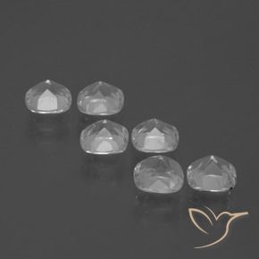 Topaz Gemstones in 4.6 x 4.5 mm Size for Sale, Topaz Stones in Clear White Color