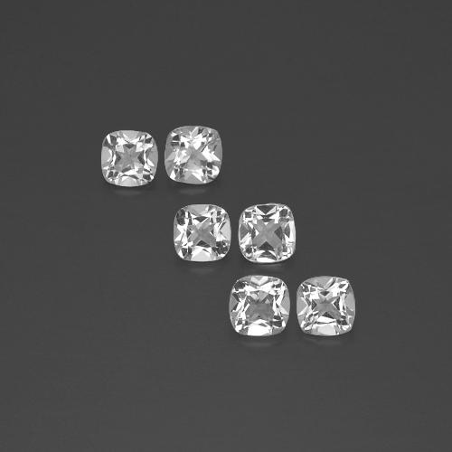 Clear White Topaz Gem - 0.5ct Cushion-Cut (ID: 387949)