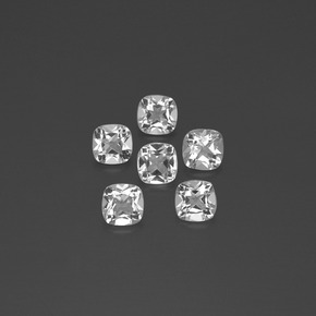 2.92 ctw White Topaz Stones, Natural Topaz in Cushion-Cut Shape for Sale