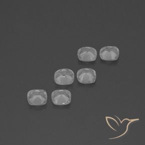 Topaz Gemstones in 4.6 x 4.6 mm Size for Sale, Topaz Stones in Clear White Color