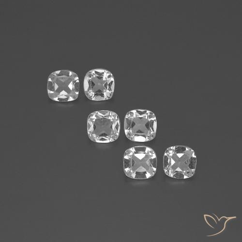 2.55ctw Natural Clear White Topaz, Cushion, VVS-VS, Photo A