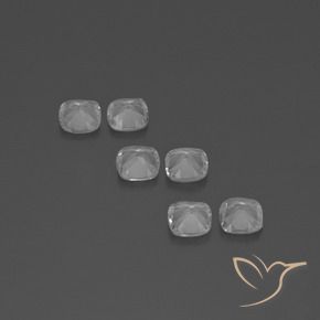 Topaz Gemstones in 4.6 x 4.5 mm Size for Sale, Topaz Stones in Clear White Color