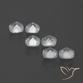 Topaz Gemstones in 4.5 x 4.5 mm Size for Sale, Topaz Stones in Clear White Color