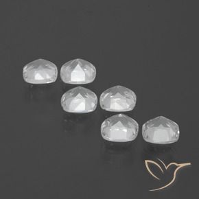 Topaz Gemstones in 4.6 x 4.6 mm Size for Sale, Topaz Stones in White Color