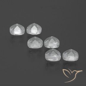 Topaz Gemstones in 4.6 x 4.5 mm Size for Sale, Topaz Stones in White Color