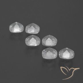 Topaz Gemstones in 4.6 x 4.6 mm Size for Sale, Topaz Stones in White Color