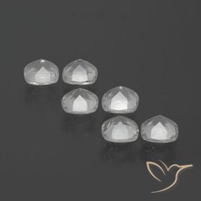 Topaz Gemstones in 4.6 x 4.6 mm Size for Sale, Topaz Stones in Clear White Color