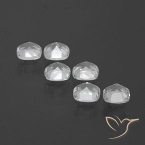 Topaz Gemstones in 4.6 x 4.5 mm Size for Sale, Topaz Stones in White Color