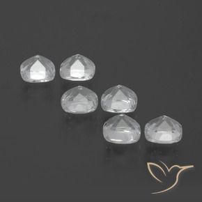 Topaz Gemstones in 4.6 x 4.5 mm Size for Sale, Topaz Stones in White Color