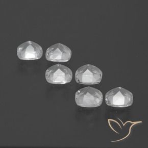 Topaz Gemstones in 4.6 x 4.5 mm Size for Sale, Topaz Stones in White Color