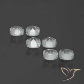 Topaz Gemstones in 4.6 x 4.6 mm Size for Sale, Topaz Stones in Clear White Color