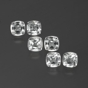 Clear White Topas Edelstein - 0.5ct Kissenschliff (ID: 388096)