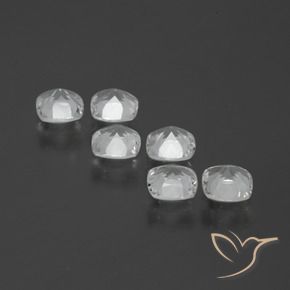 Topaz Gemstones in 4.6 x 4.5 mm Size for Sale, Topaz Stones in Clear White Color