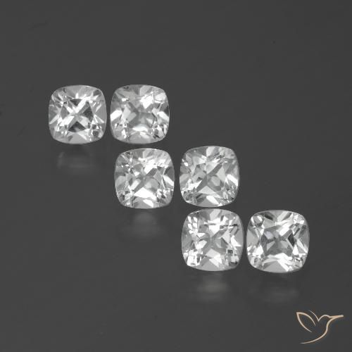 3.08ctw Natural White Topaz, Cushion, VVS-VS