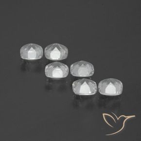 Topaz Gemstones in 4.6 x 4.6 mm Size for Sale, Topaz Stones in Clear White Color